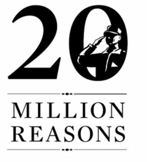 20 MILLION REASONS Logo (USPTO, 12.10.2017)