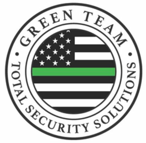 GREEN TEAM · TOTAL SECURITY SOLUTIONS · Logo (USPTO, 11/21/2017)