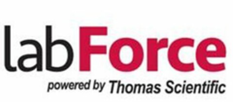 LABFORCE POWERED BY THOMAS SCIENTIFIC Logo (USPTO, 22.11.2017)