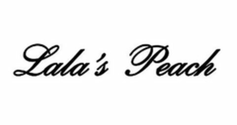 LALA'S PEACH Logo (USPTO, 02/06/2018)