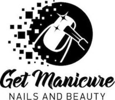 GET MANICURE NAILS AND BEAUTY Logo (USPTO, 04/18/2018)