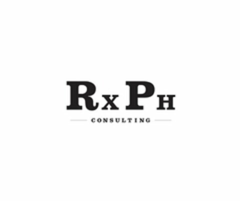 RXPH CONSULTING Logo (USPTO, 21.11.2018)