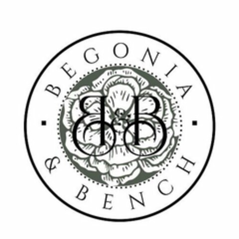 B&B BEGONIA & BENCH Logo (USPTO, 06/26/2019)