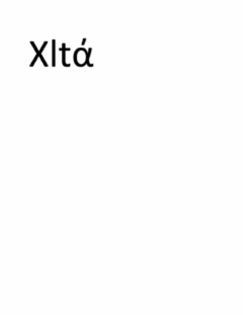 XLTÁ Logo (USPTO, 07/08/2019)