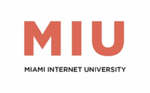 MIU MIAMI INTERNET UNIVERSITY Logo (USPTO, 02.12.2019)