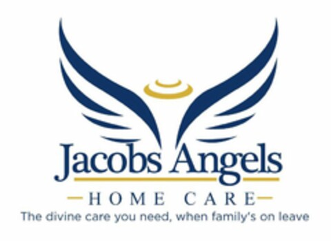 JACOBS ANGELS HOME CARE THE DIVINE CARE YOU NEED, WHEN FAMILY'S ON LEAVE Logo (USPTO, 19.08.2020)