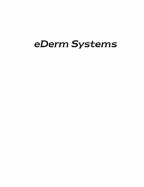 EDERM SYSTEMS Logo (USPTO, 24.06.2009)