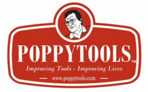 POPPYTOOLS IMPROVING TOOLS - IMPROVING LIVES - WWW.POPPYTOOLS.COM - Logo (USPTO, 19.10.2009)