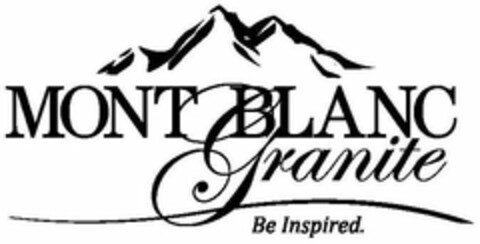 MONT BLANC GRANITE BE INSPIRED. Logo (USPTO, 04/05/2010)