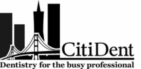 CITIDENT DENTISTRY FOR THE BUSY PROFESSIONAL Logo (USPTO, 06/09/2010)