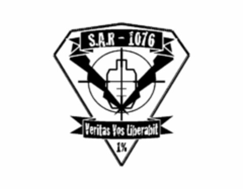 S.A.R - 1076 VERITAS VOS LIBERABIT 1% Logo (USPTO, 02/10/2011)