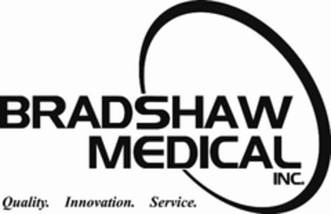 BRADSHAW MEDICAL INC. QUALITY. INNOVATION. SERVICE. Logo (USPTO, 09/02/2011)