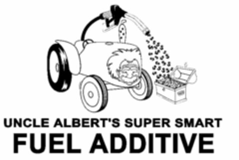UNCLE ALBERT'S SUPER SMART FUEL ADDITIVE $ $ $ $ $ $ $ $ $ $ $ $ $ $ $ $ $ $ $ $ $ $ $ $ $ Logo (USPTO, 12/07/2011)