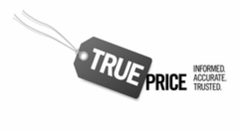 TRUE PRICE INFORMED. ACCURATE. TRUSTED. Logo (USPTO, 02/17/2012)