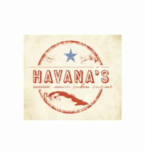 HAVANA'S CUBAN CUISINE Logo (USPTO, 03/06/2012)