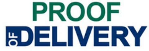 PROOF OF DELIVERY Logo (USPTO, 13.03.2012)
