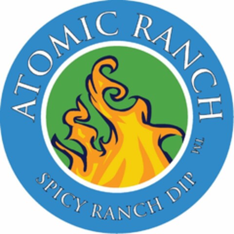 ATOMIC RANCH SPICY RANCH DIP Logo (USPTO, 09.07.2012)