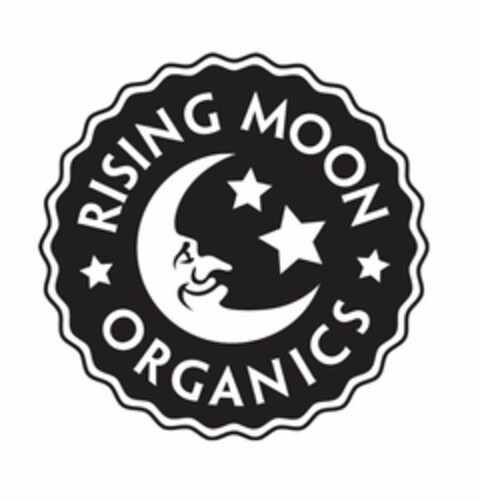 RISING MOON ORGANICS Logo (USPTO, 31.03.2014)