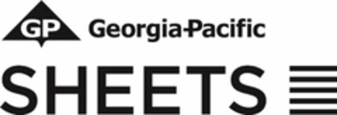 GP GEORGIA-PACIFIC SHEETS Logo (USPTO, 04/03/2014)