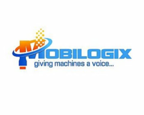 MOBILOGIX GIVING MACHINES A VOICE... Logo (USPTO, 06.06.2014)