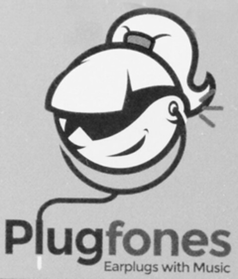 PLUGFONES EARPLUGS WITH MUSIC Logo (USPTO, 10.03.2015)