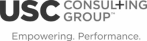 USC CONSULTING GROUP EMPOWERING. PERFORMANCE. Logo (USPTO, 15.02.2016)