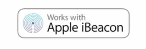 WORKS WITH APPLE IBEACON Logo (USPTO, 09.03.2016)