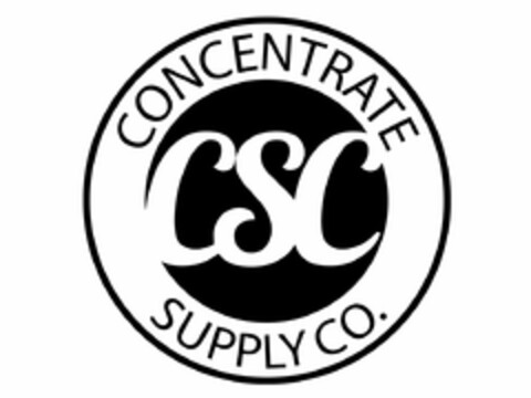 CONCENTRATE CSC SUPPLY CO. Logo (USPTO, 04/10/2016)