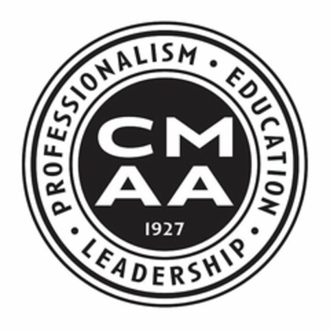 CMAA 1927 PROFESSIONALISM · EDUCATION ·LEADERSHIP · Logo (USPTO, 08.06.2017)