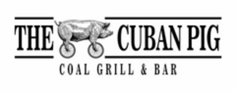 THE CUBAN PIG COAL GRILL & BAR Logo (USPTO, 31.10.2017)