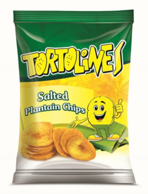 TORTOLINES SALTED PLANTAIN CHIPS Logo (USPTO, 09/20/2018)