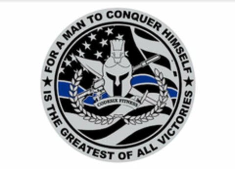 FOR A MAN TO CONQUER HIMSELF IS THE GREATEST OF ALL VICTORIES Logo (USPTO, 25.02.2020)