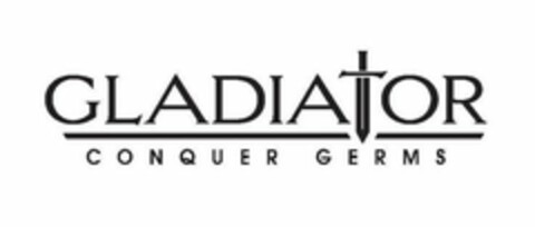 GLADIATOR CONQUER GERMS Logo (USPTO, 05/20/2020)