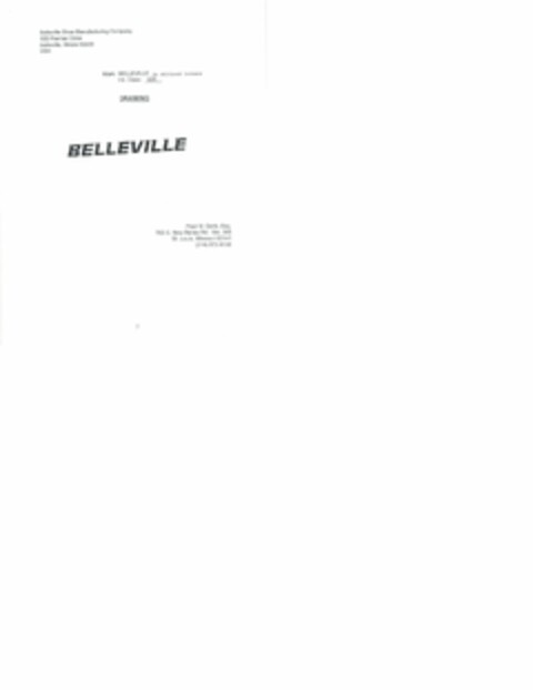 BELLEVILLE Logo (USPTO, 10.07.2020)