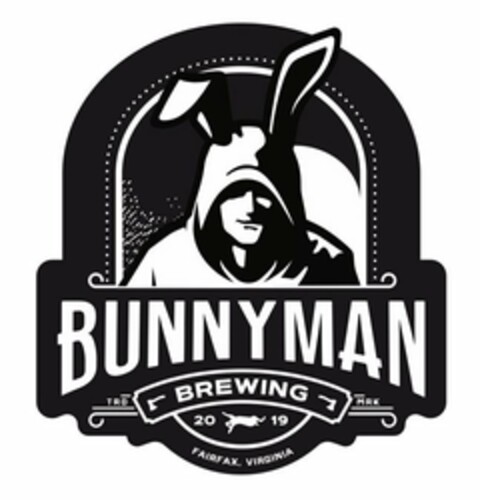 BUNNYMAN BREWING TRD MRK 20 19 FAIRFAX, VIRGINIA Logo (USPTO, 17.09.2020)