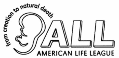 FROM CREATION TO NATURAL DEATH ALL AMERICAN LIFE LEAGUE Logo (USPTO, 26.02.2009)