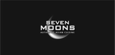 SEVEN MOONS AUTHENTIC ASIAN CUISINE Logo (USPTO, 09.12.2009)