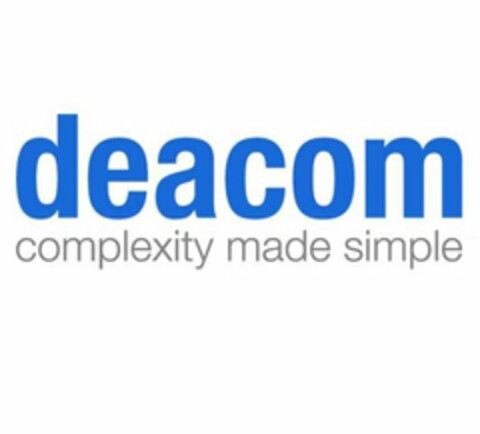 DEACOM COMPLEXITY MADE SIMPLE Logo (USPTO, 07.02.2012)