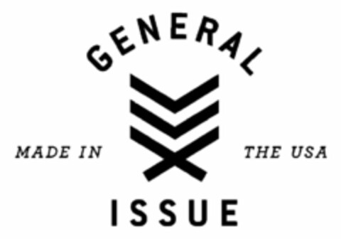 GENERAL ISSUE MADE IN THE USA Logo (USPTO, 04/08/2015)