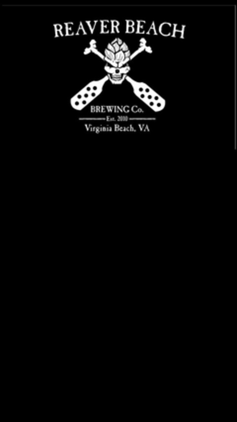 REAVER BEACH BREWING CO. EST. 2010 VIRGINIA BEACH, VA Logo (USPTO, 23.09.2015)