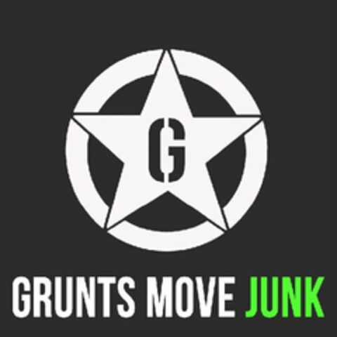 G GRUNTS MOVE JUNK Logo (USPTO, 14.12.2015)