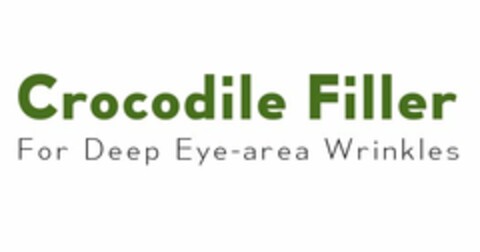 CROCODILE FILLER FOR DEEP EYE-AREA WRINKLES Logo (USPTO, 04/22/2016)