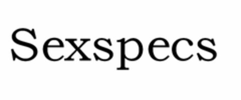 SEXSPECS Logo (USPTO, 04.05.2016)