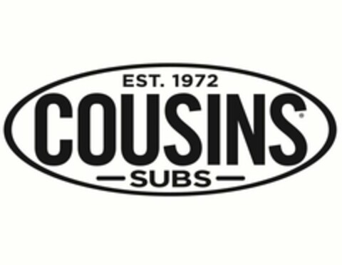 EST. 1972 COUSINS - SUBS - Logo (USPTO, 06/06/2016)