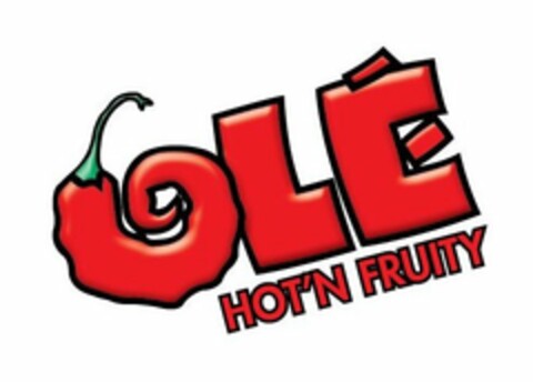 OLÉ HOT'N FRUITY Logo (USPTO, 20.07.2016)