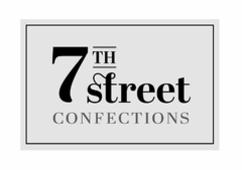 7TH STREET CONFECTIONS Logo (USPTO, 24.01.2017)