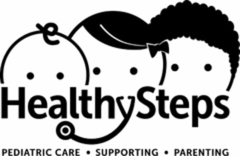 HEALTHYSTEPS PEDIATRIC CARE · SUPPORTING · PARENTING Logo (USPTO, 05/11/2017)