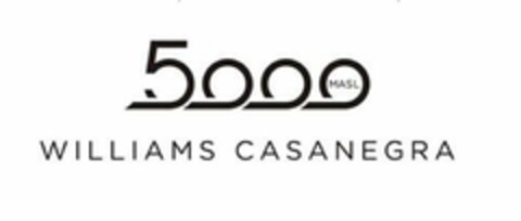 5000 MASL WILLIAMS CASANEGRA Logo (USPTO, 12.09.2017)