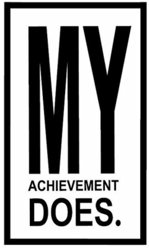 MY ACHIEVEMENT DOES. Logo (USPTO, 23.01.2018)