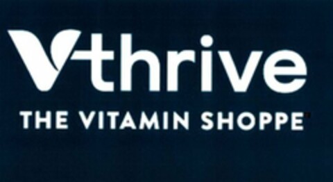VTHRIVE THE VITAMIN SHOPPE Logo (USPTO, 03/13/2019)